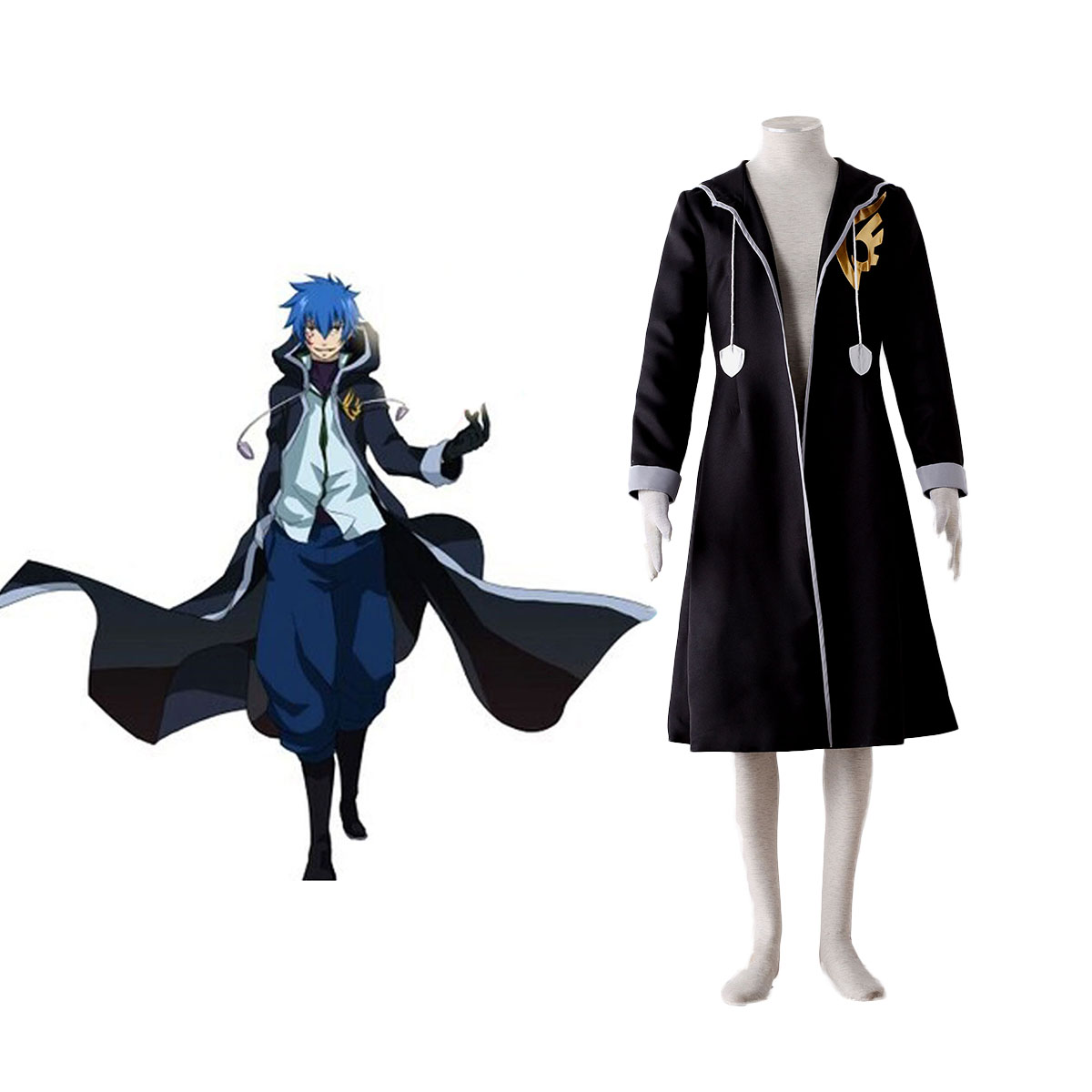 Fairy Tail Jellal Fernandes 1 Cosplay Costumes AU