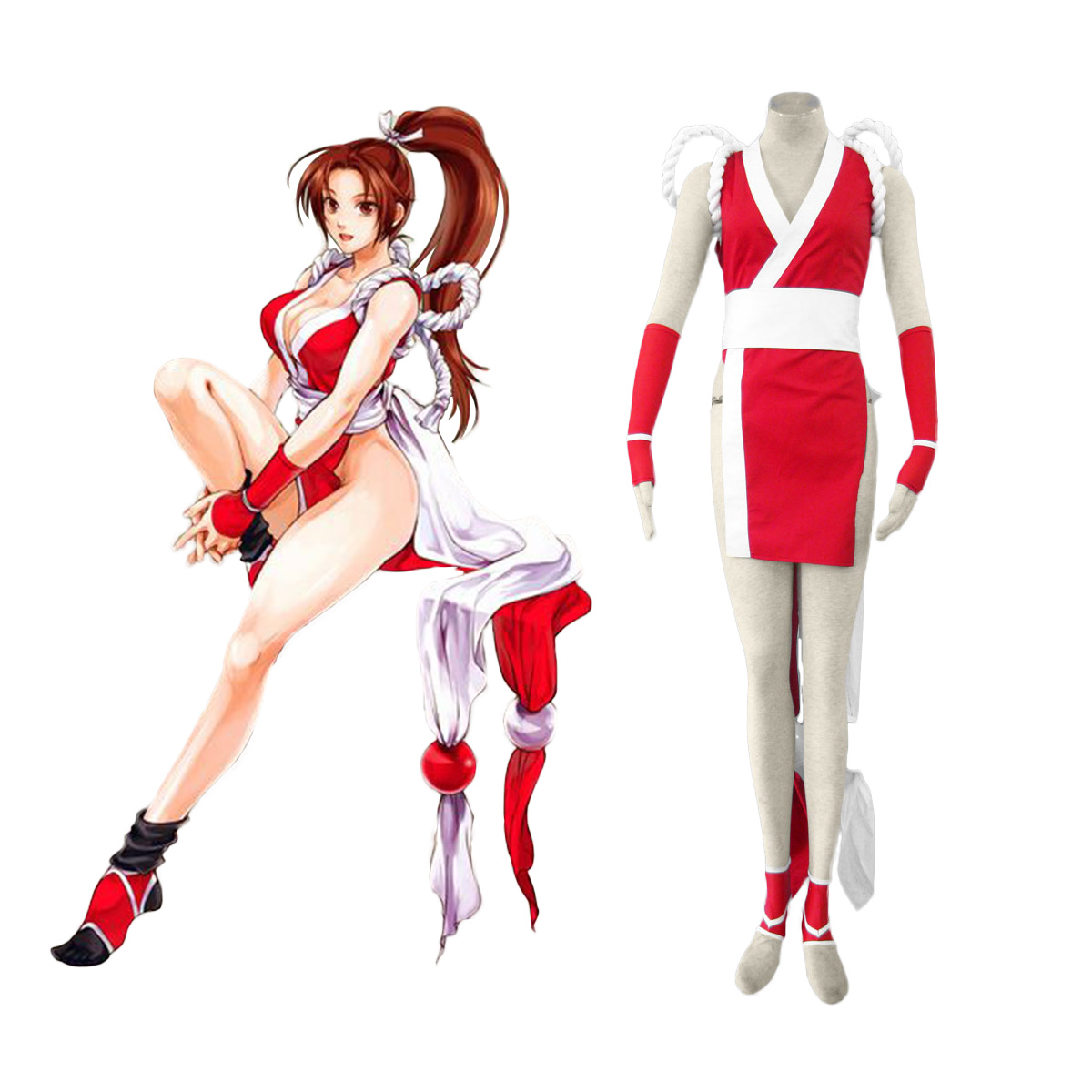 The King Of Fighters Mai Shiranui 1 Cosplay Costumes AU
