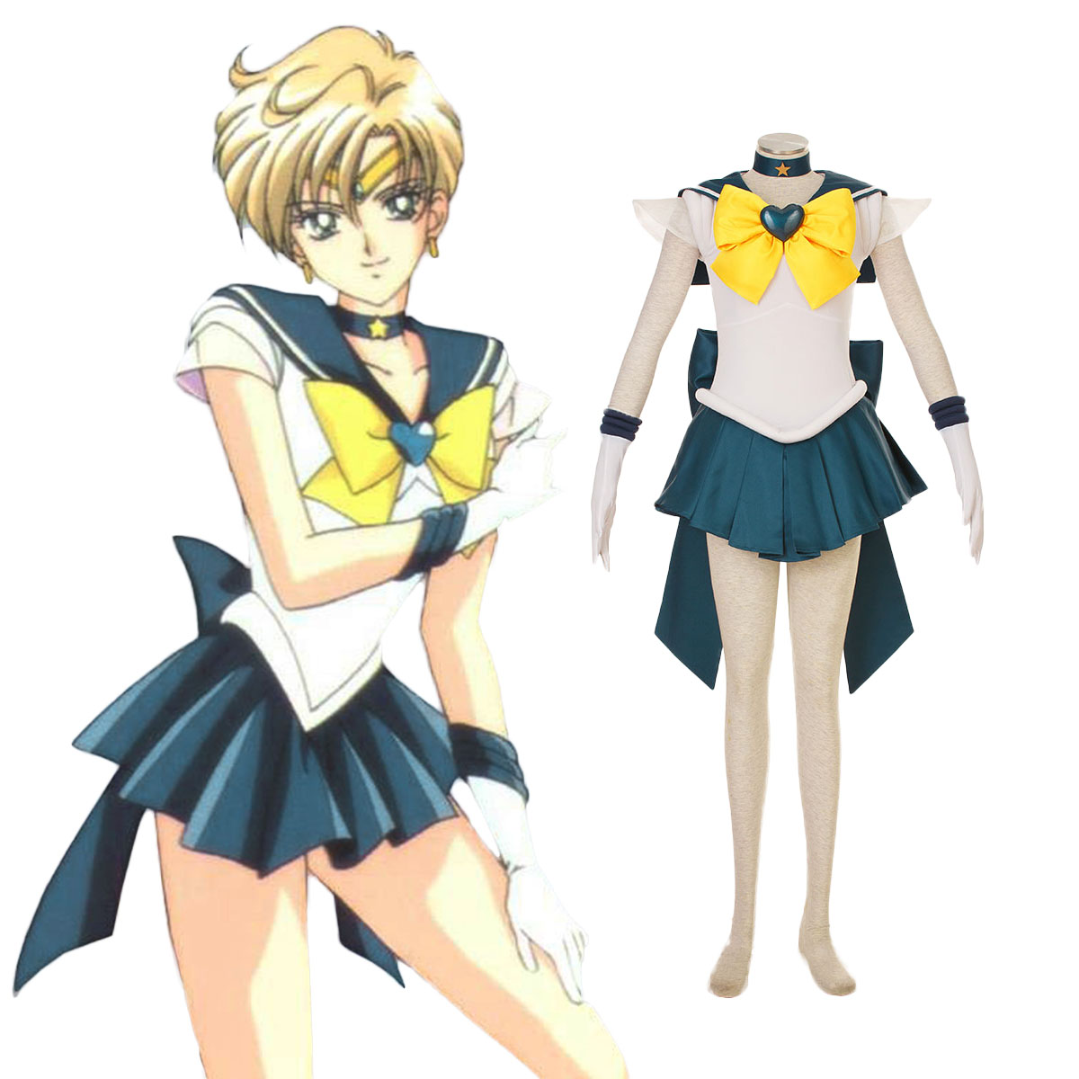 Sailor Moon Tenoh Haruka 3 Cosplay Costumes AU