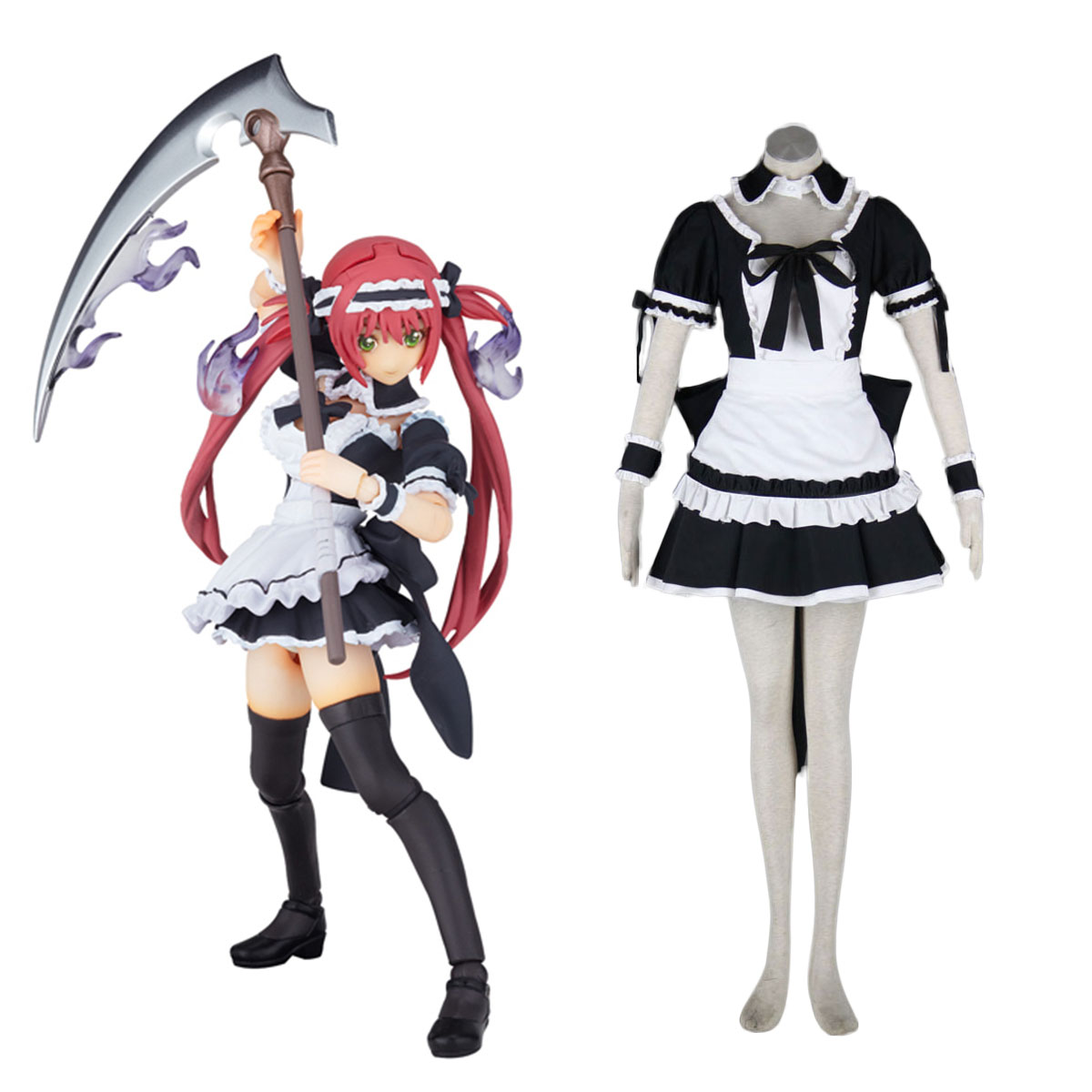 Queen's Blade Airi Maid Cosplay Costumes AU