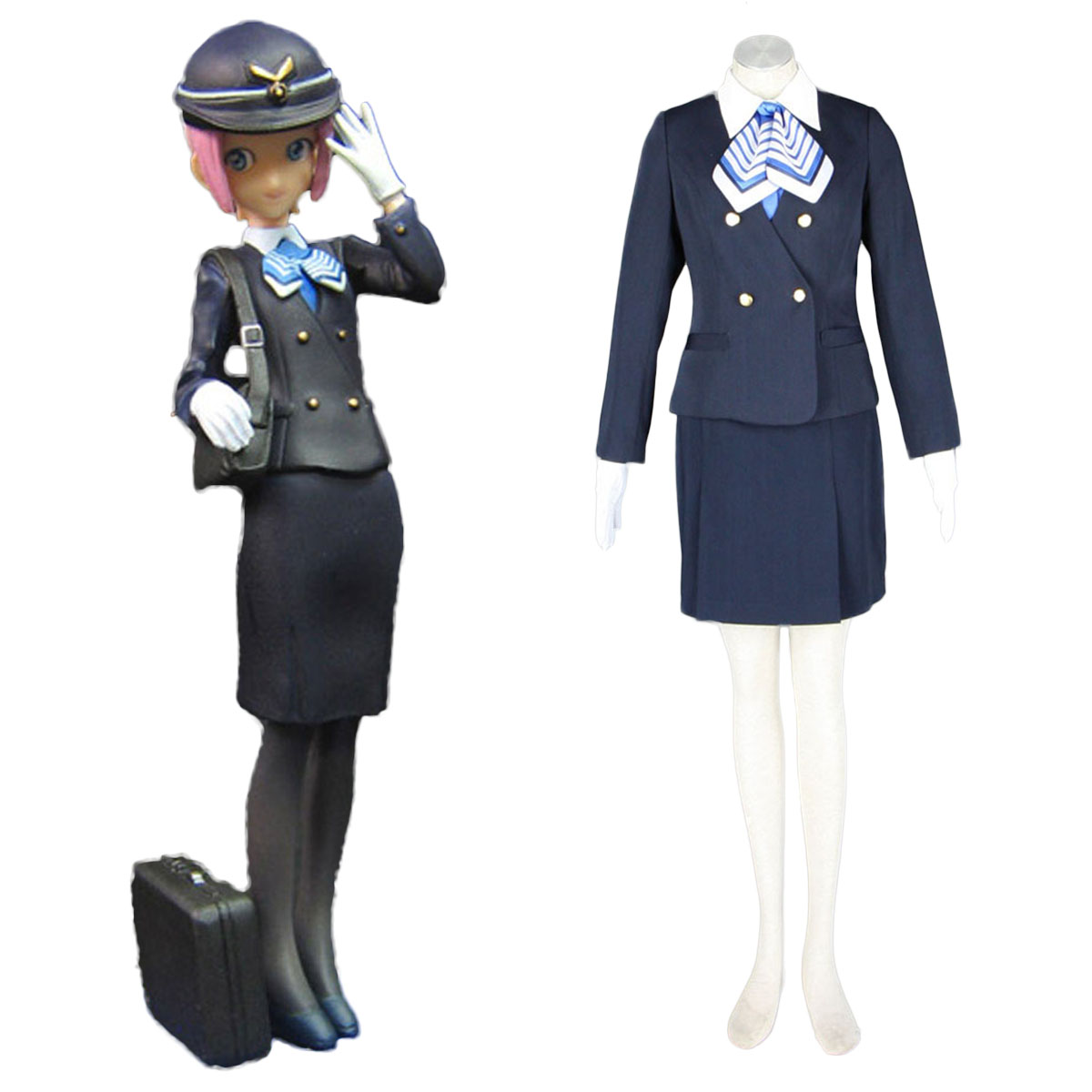 Aviation Uniform Culture Stewardess 7 Cosplay Costumes AU