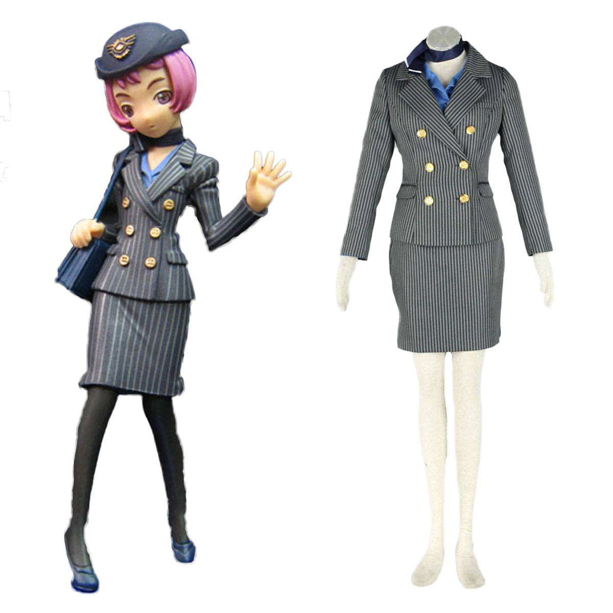 Aviation Uniform Culture Stewardess 8 Cosplay Costumes AU