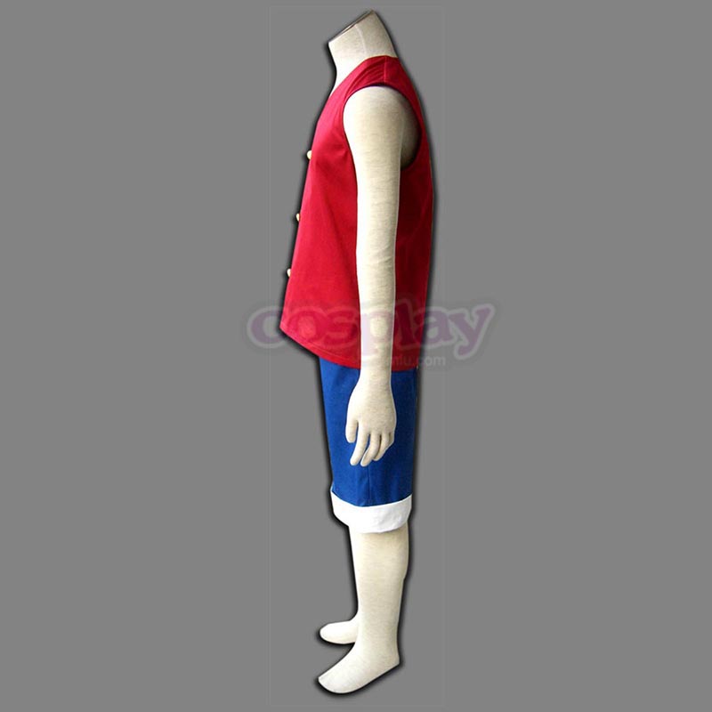 One Piece Monkey D. Luffy 1 Red Cosplay Costumes AU