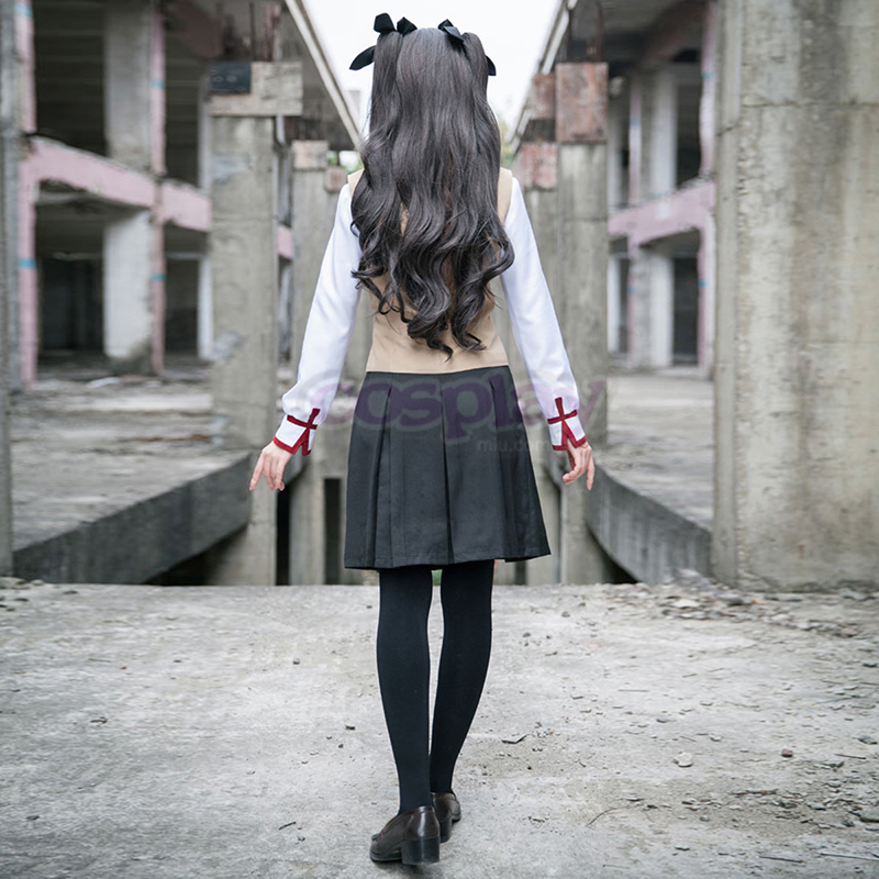The Holy Grail War Tohsaka Rin 3 School Uniform Cosplay Costumes AU