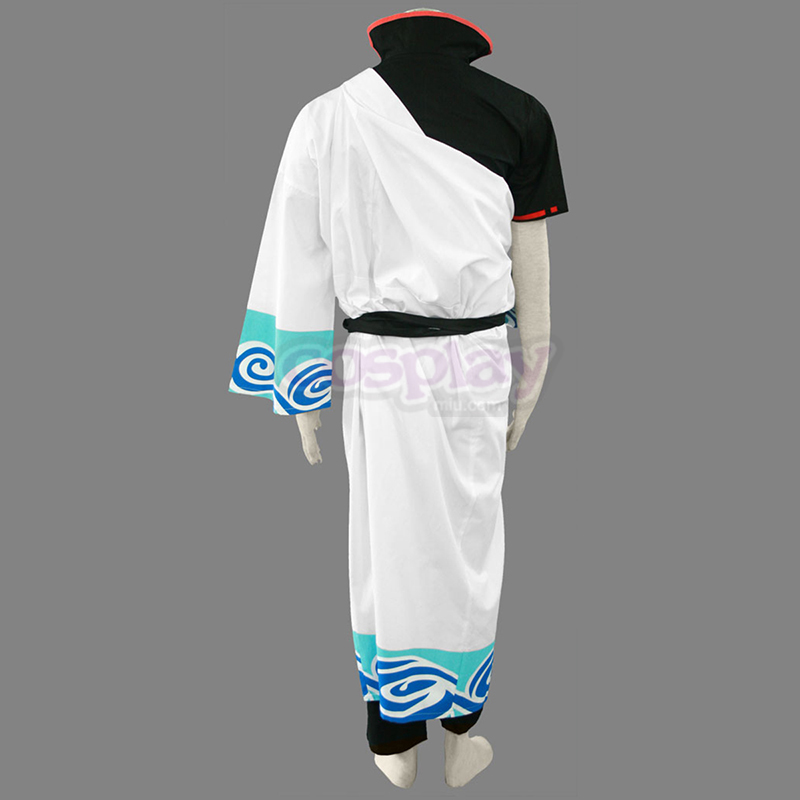 Gin Tama Sakata Gintoki 1 Black Belt Cosplay Costumes AU