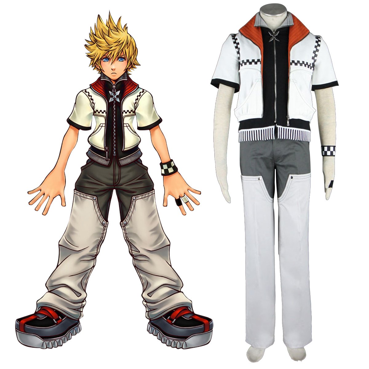 Kingdom Hearts Roxas 1 Cosplay Costumes AU