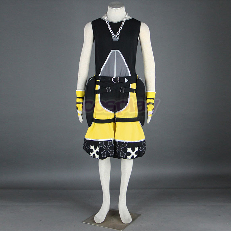 Kingdom Hearts Sora 3 Yellow Cosplay Costumes AU