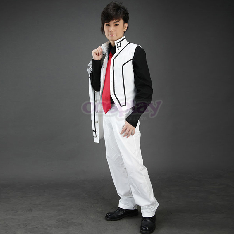Vampire Knight Night Class White Male School Uniform Cosplay Costumes AU