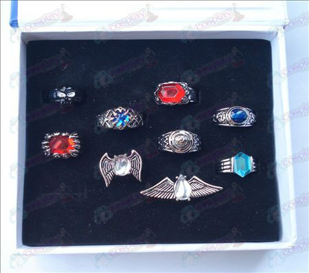 9 mounted Reborn! Accessories Rings