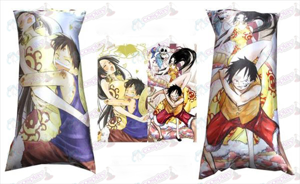 76 # full-color long pillow (One Piece Accessories Female Emperor and Luffy)