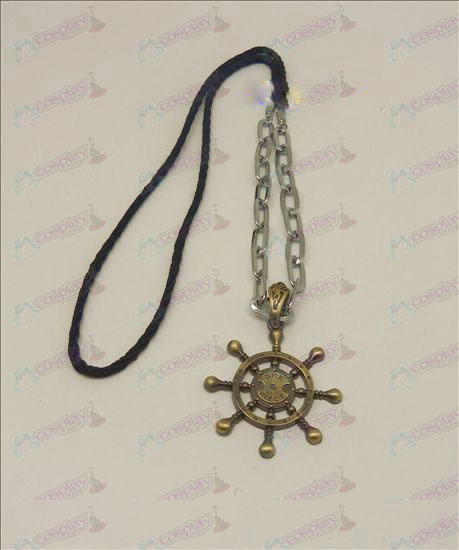 DOne Piece Accessories rudder punk long necklace (bronze)