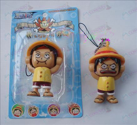One Piece Accessories Face Luffy doll (yellow) Large