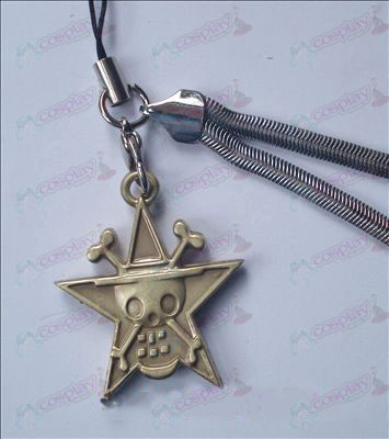 One Piece Accessories pentagram skull phone chain 32-6A (copper)