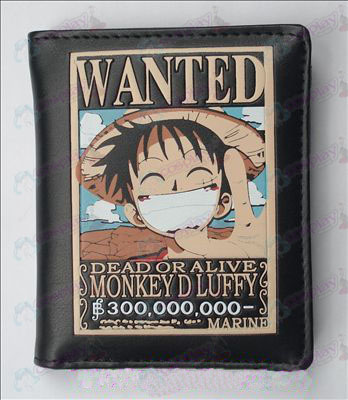 One Piece Accessories Wanted Luffy Leather Wallet (Jane)