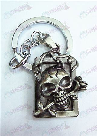 Death Note Accessories party licensing dimensional skull headband diamond key ring (ancient silver
