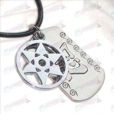 Naruto - kaleidoscope write round eyes double tag necklace
