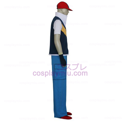 Pokemon Ash Ketchum Men Cosplay Costume