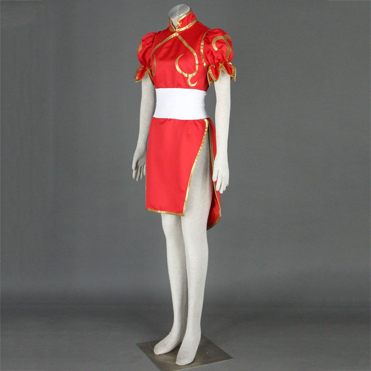 Street Fighter Chun-Li 4 Red Cosplay Costumes AU