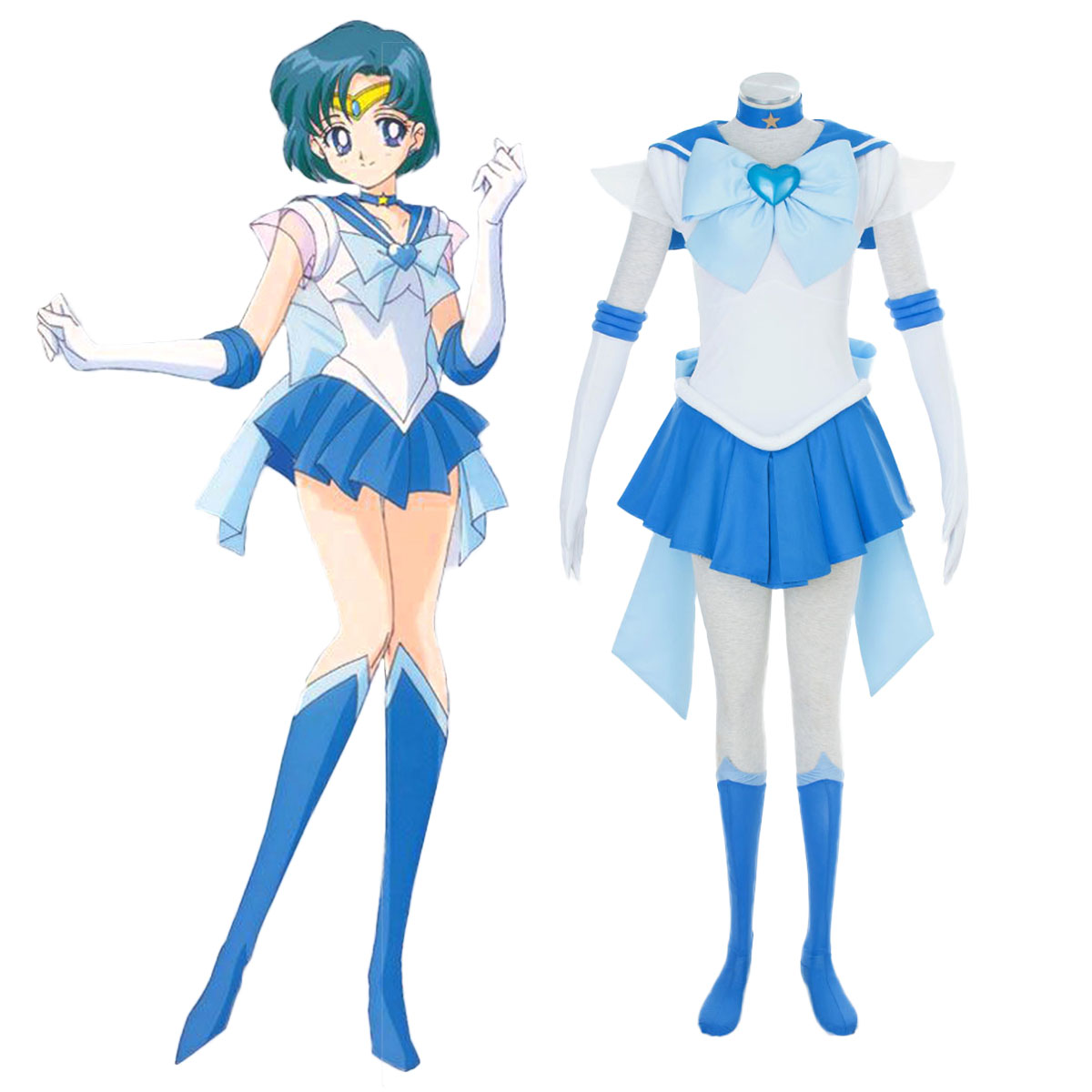 Sailor Moon Mercury 3 Cosplay Costumes AU