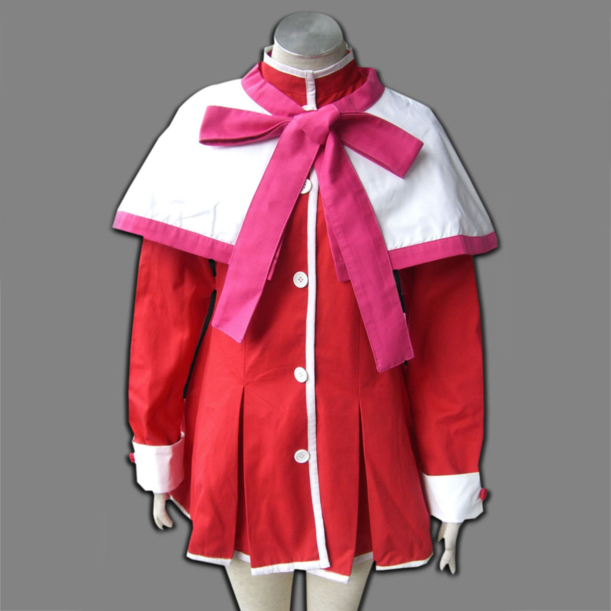 Kanon High School Uniforms Pink Ribbon Cosplay Costumes AU