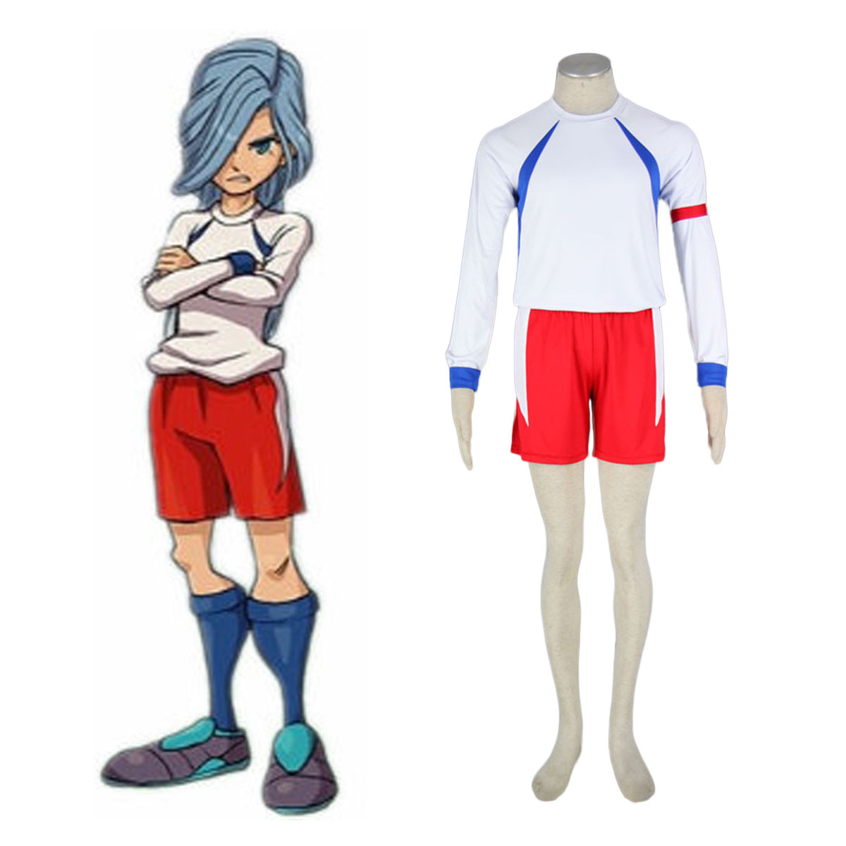 Inazuma Eleven British Team Soccer Jersey 2 Cosplay Costumes AU