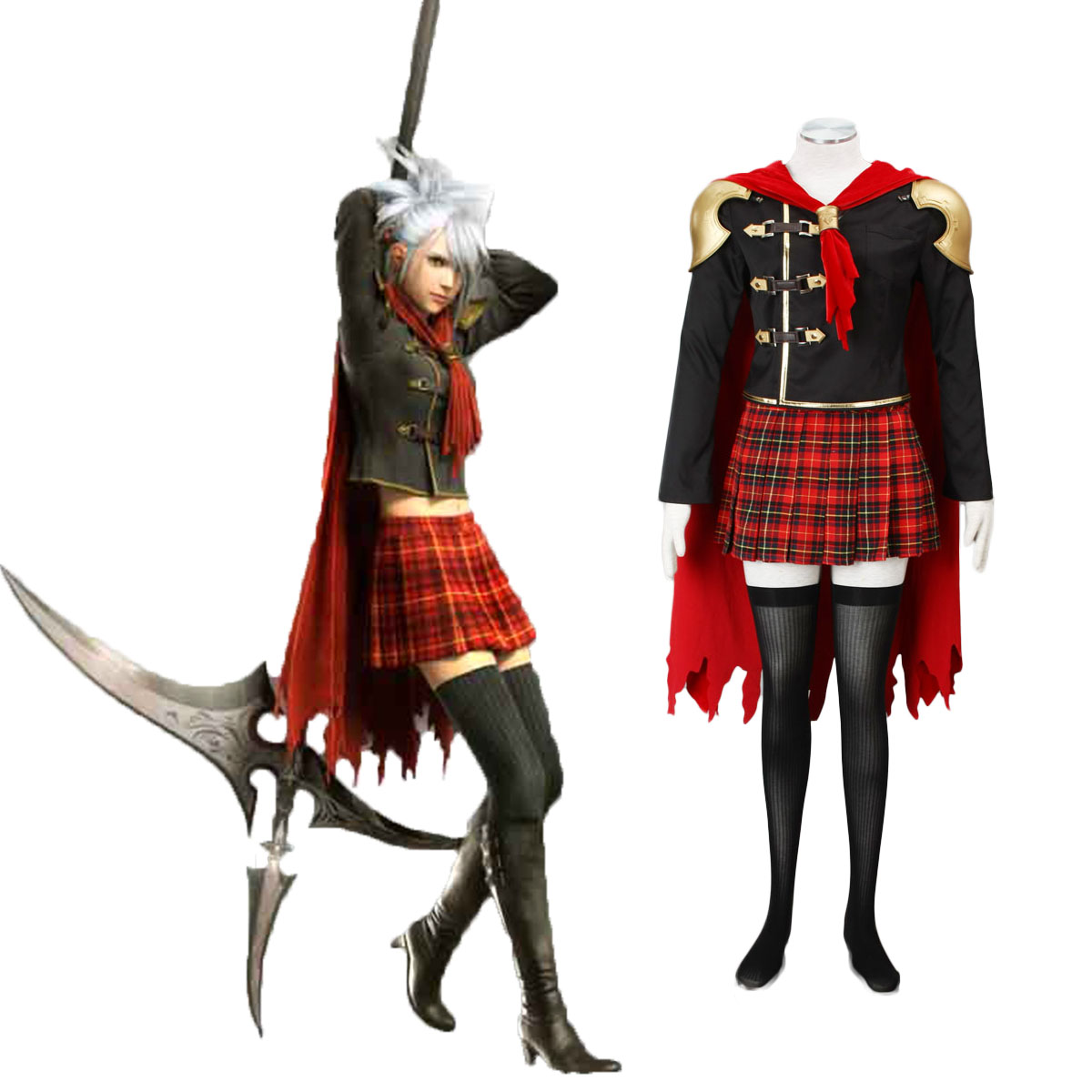 Final Fantasy Type-0 Sice 1 Cosplay Costumes AU