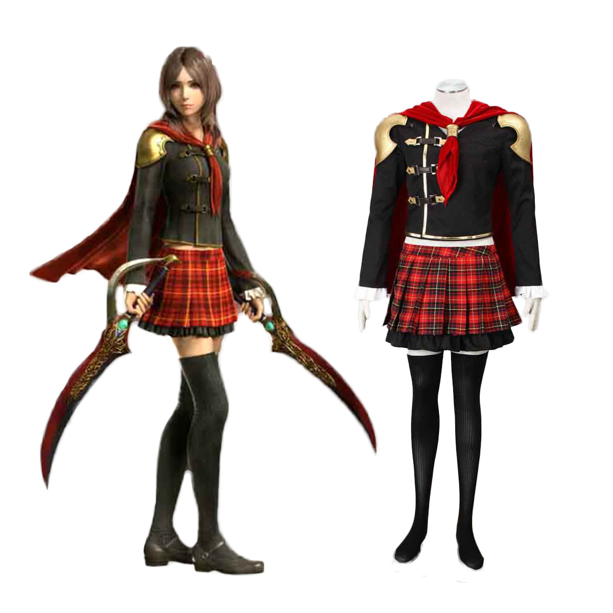 Final Fantasy Type-0 Rem Tokimiya 1 Cosplay Costumes AU