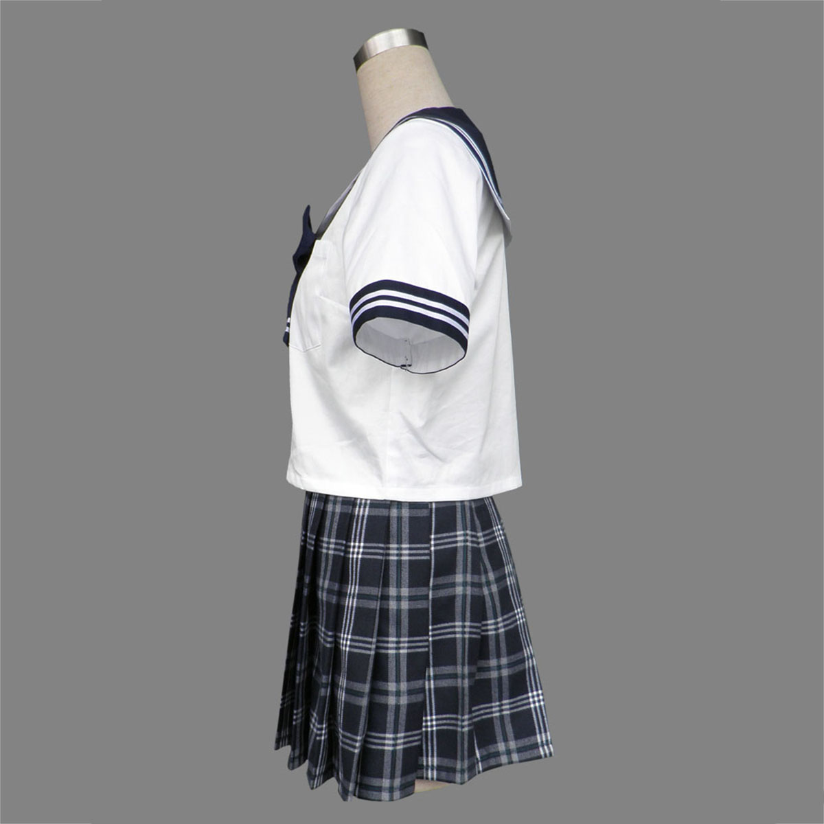 Sailor Uniform 5 Black Grid Cosplay Costumes AU