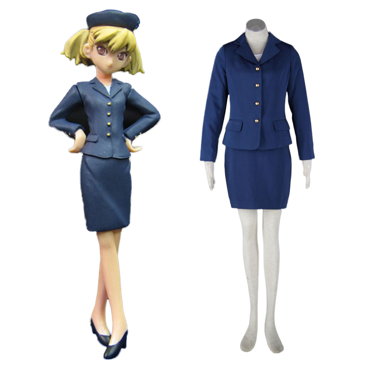 Aviation Uniform Culture Stewardess 3 Cosplay Costumes AU