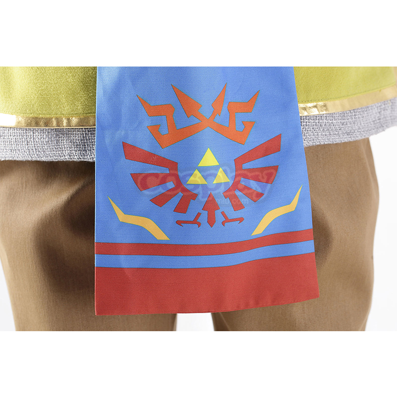 The Legend of Zelda Hyrule-Warriors Link 7 Yellow Cosplay Costumes AU