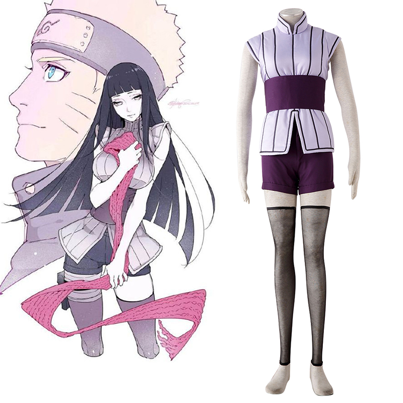 Naruto Hyūga Hinata 4 Cosplay Costumes AU