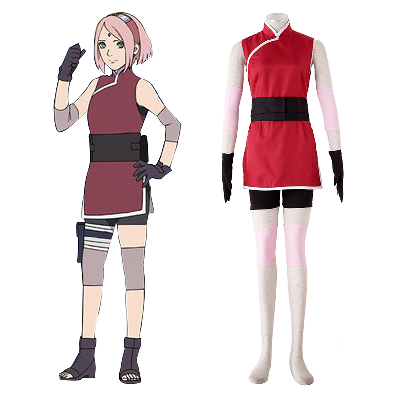 Naruto Sakura Haruno 3 Cosplay Costumes AU