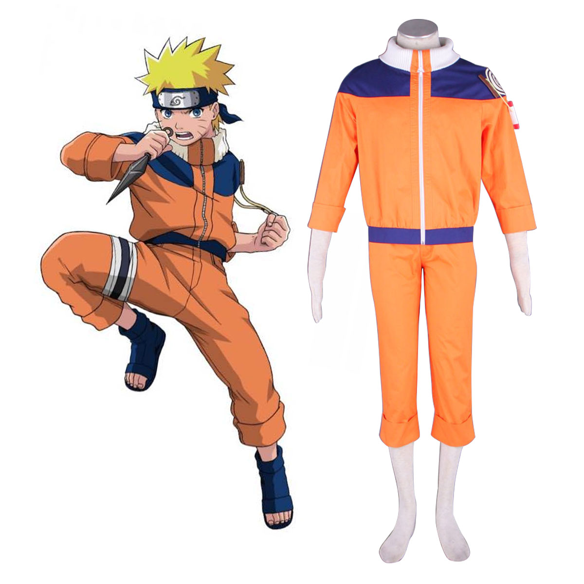 Naruto Uzumaki Naruto 1 Cosplay Costumes AU