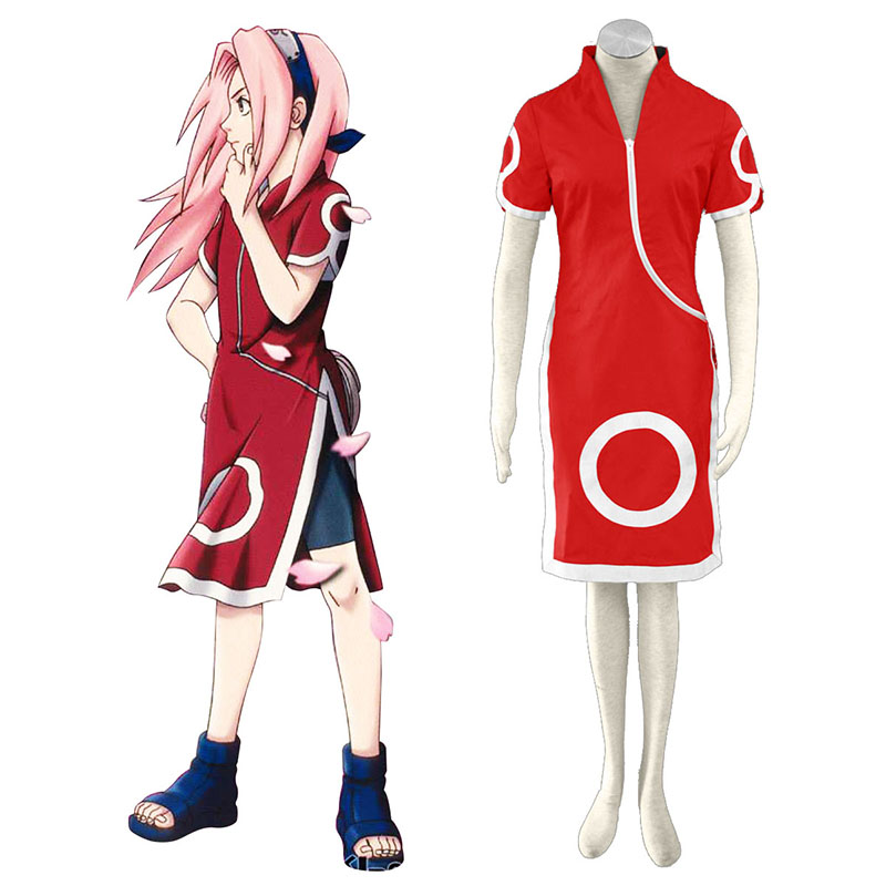 Naruto Haruno Sakura 1 Cosplay Costumes AU