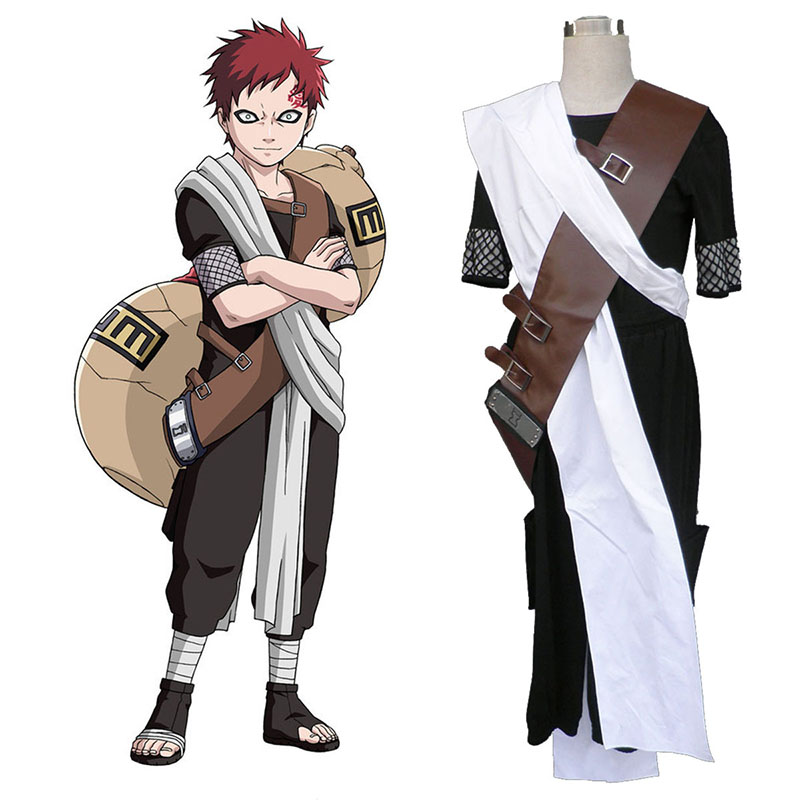 Naruto Gaara 1 Cosplay Costumes AU