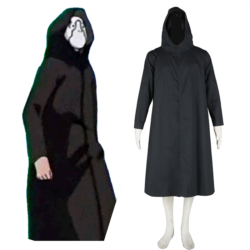 Naruto ANBU Cloak 2 Black Cosplay Costumes AU
