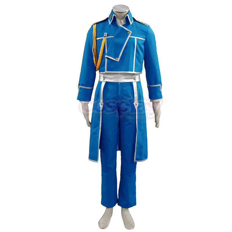 Fullmetal Alchemist Male Military Uniform Cosplay Costumes AU