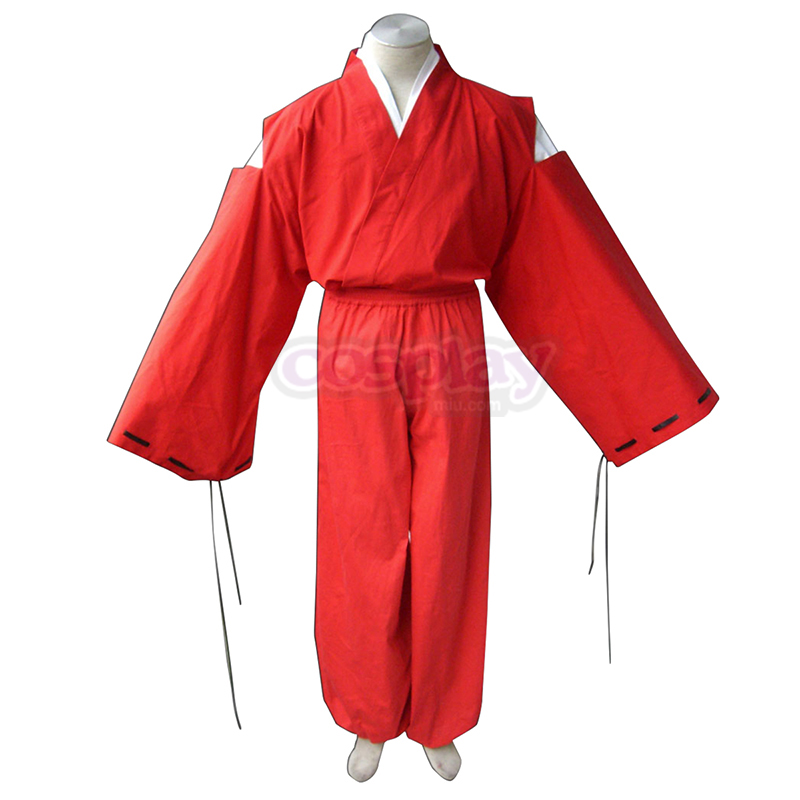 Inuyasha Red Inuyasha Kimono Cosplay Costumes AU