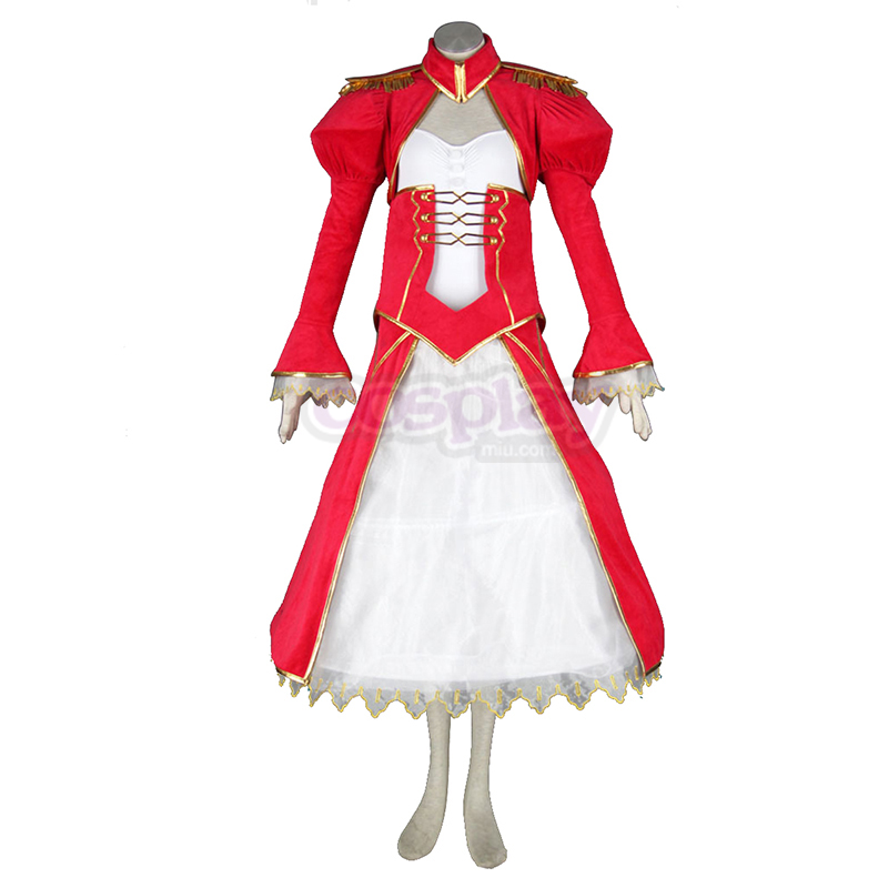 The Holy Grail War Saber 2 Red Cosplay Costumes AU