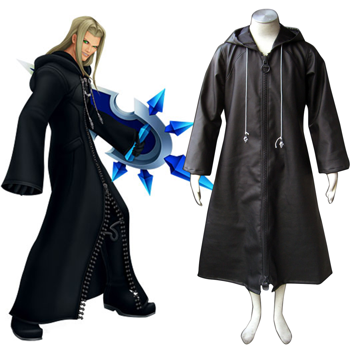 Kingdom Hearts Organization XIII Vexen 1 Cosplay Costumes AU