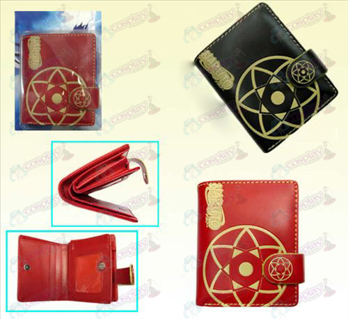 Naruto Sasuke kaleidoscope two-color leather wallet (a)