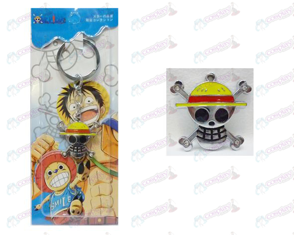 One Piece Accessories posterior fly two flags Keychain
