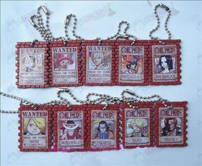 10 One Piece Accessories Wanted token hanging