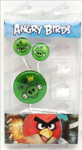 Epoxy headset (Angry Birds Accessories Green Pig)