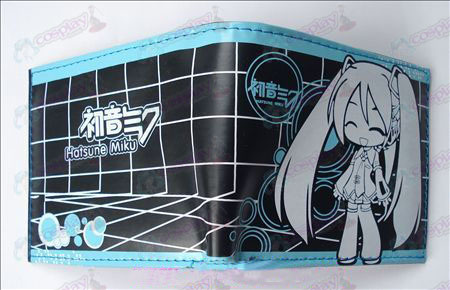 Hatsune two fold leather wallet (A)