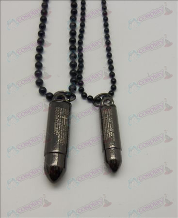 Blister CrossFire Accessories Bullet Necklace (black with words)