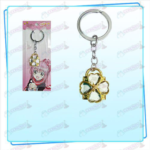 Shugo Chara! Accessories Lock key ring (golden locks transparent diamond)