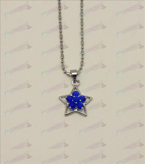 Blister Lucky Star Accessories Diamond Necklace (Blue)