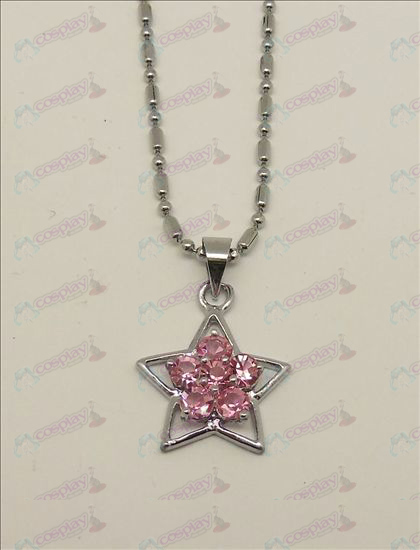 Blister Lucky Star Accessories Diamond Necklace (Pink)