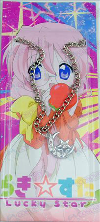 Card installed Lucky Star Accessories Diamond (Moon and Star) Necklace